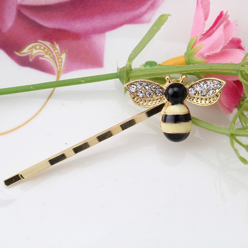 Cute Bee Rhinestone Hairgrip Girls Hair Accessories Hair Clip Lovely Hairpin Hair Ornaments Accessories women