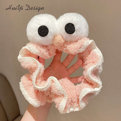 Face Wash Hair Band Hair Accessories Korean Version Cute Big Eyes Hair Band Plush Wash Hair Band Personalized Hair Accessories