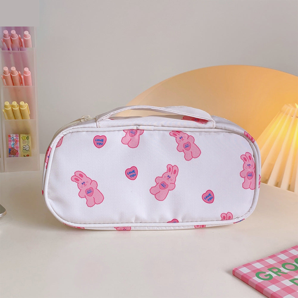 Large Capacity Pencil Case Ins Wind Japanese Original High Value Stationery Storage Bag Cute Sweet Student Pencil Case Trend