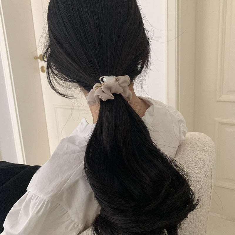 Love Intestine Ring Hair Ring Female Hair Rope Headdress Hair Accessories Girl Rubber Band Organza