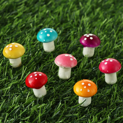 Mini Mushroom Foam Potted Plants - 1/10 Pcs