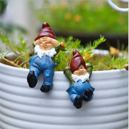 6PCS Funny Garden Resin Dwarf Gnomes Ornaments