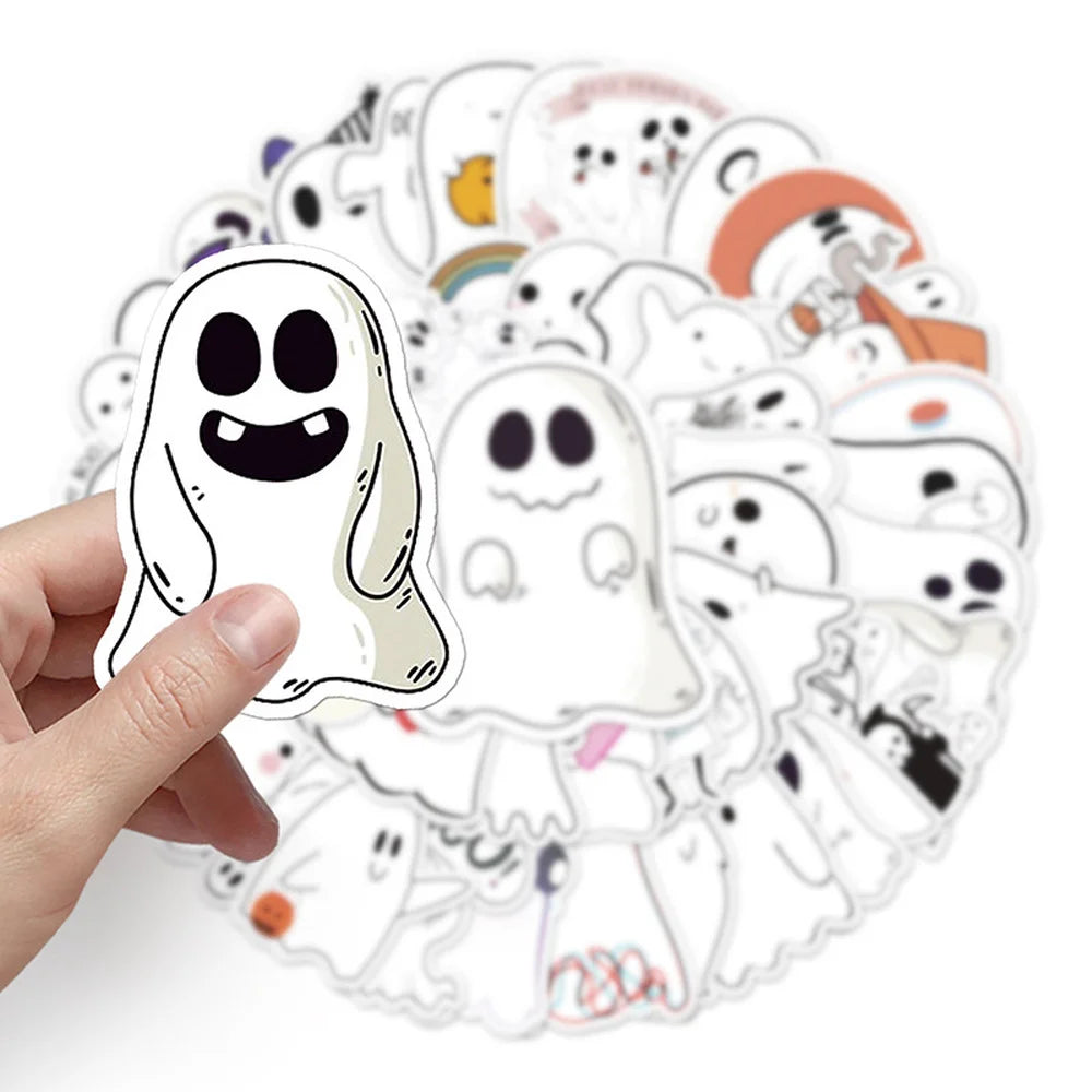 10/50PCS Waterproof Halloween Demon Kawaii Sticker Decoration Notebook Stickers Scrapbooking DIY Journal Halloween Graffiti