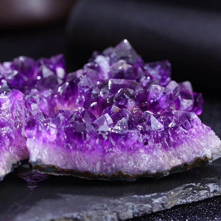 Amethyst Geode Crystal Wand Point for Energy Healing