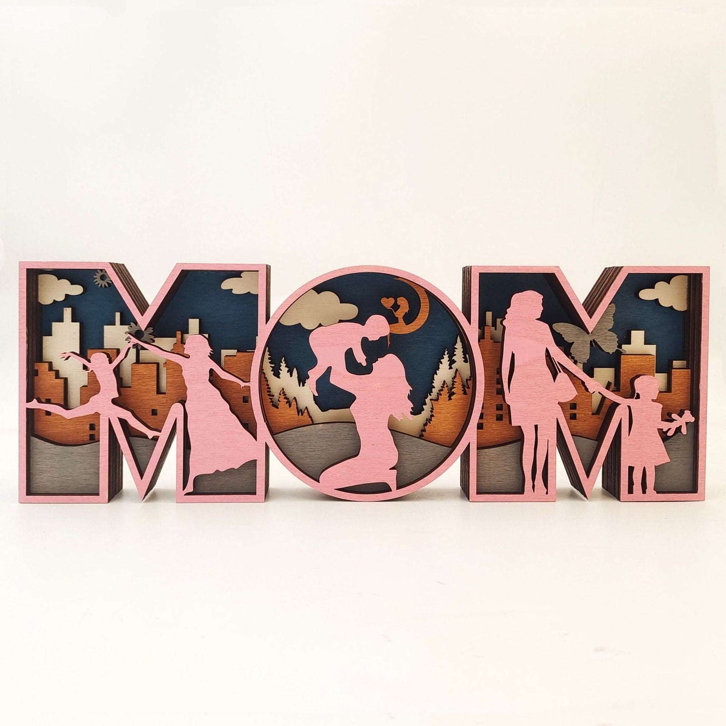 Mothers Day Fathers Day Wooden Crafts Decoration Creative Home Decoration