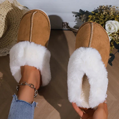 2024 Cozy Faux Fur Slippers for Women - Indoor Comfort Slides