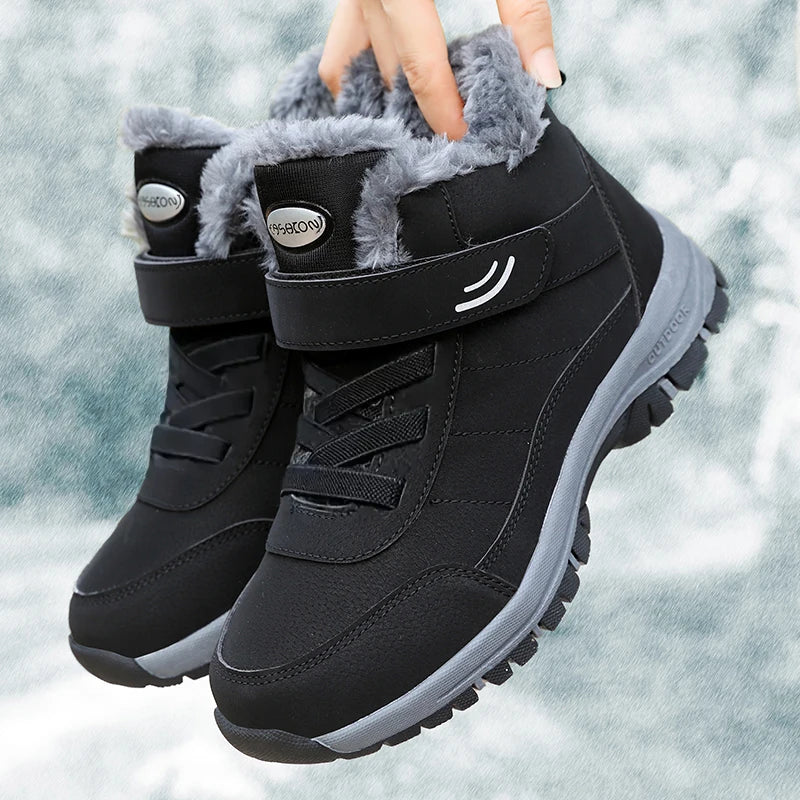 Men's Casual Snow Boots - Non-slip Warm Ankle Shoes