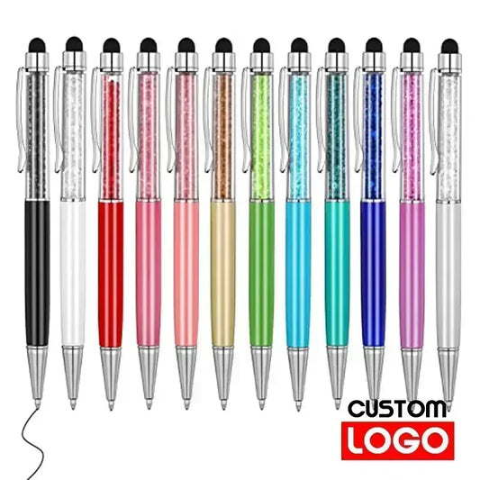 50Stylish Crystal Metal Ballpoint Pen with Custom Logo