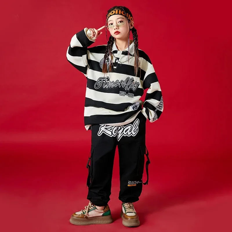 Boys' Street Dance Performance Clothes - Skateboarding Loose Suits