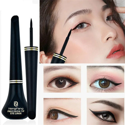 Black Liquid Eyeliner Natural Smooth Eye Liner Pencil Lasting Waterproof Quick Dry Non-Smudging Eye Durable Makeup Cosmetics