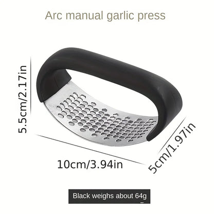 Stainless Steel Garlic Press & Rocker Crusher