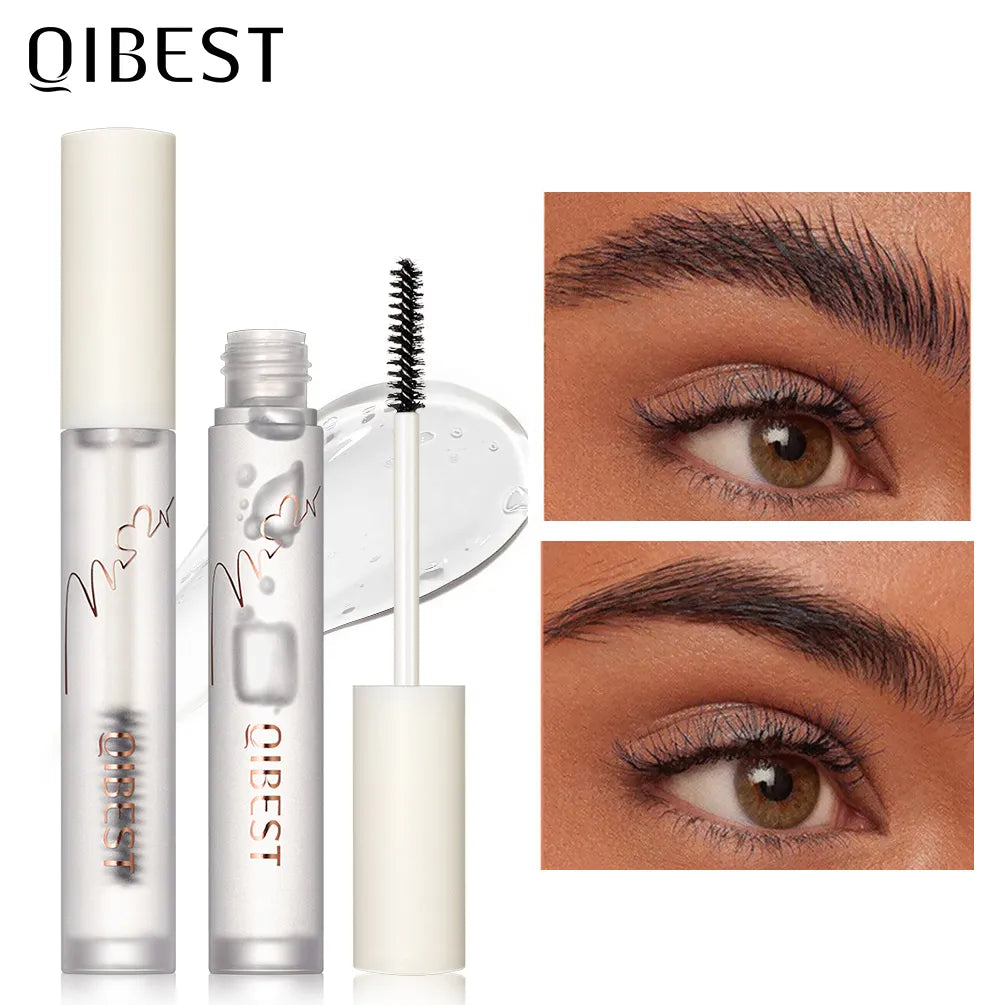 QIBEST Eyebrow Gel Styling Liquid Colorless Transparent Fixed Gel Waterproof Sweat-proof Eyebrow Repair Makeup Gel For Eyebrows