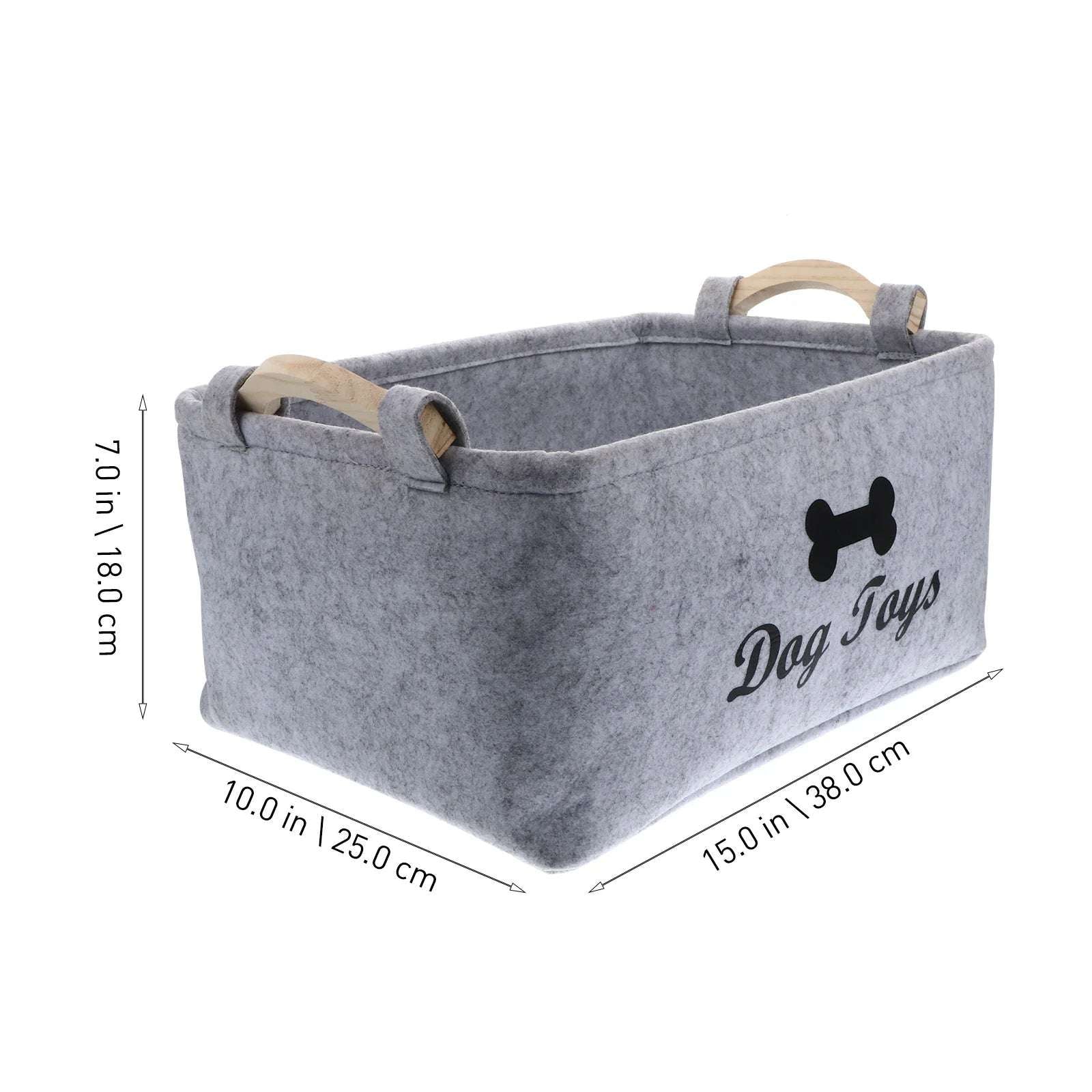 Dog Toy Basket Pet Storage Box Bin Organizer Toys Felt Cat Accessory Container Bins Baskets Accessories Containers Organizing