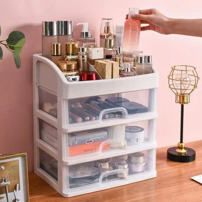 Make Up Case Jewelry Container Box Makeup Organizer Drawers Plastic Cosmetic Storage Box Makeup Brush Holder Organizers