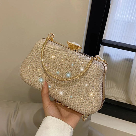 Luxury Women Evening Glitter Clutch Bag