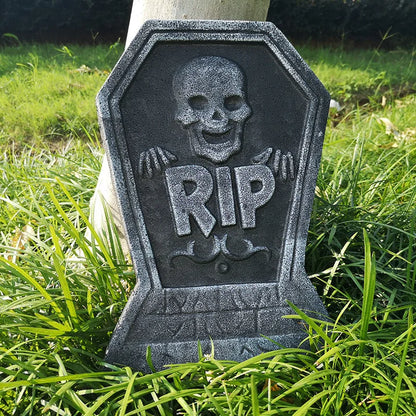 1pcs Foam Skeleton Rip Tombstone Halloween Decoration Grave Bat Ghost Horror House Prop Decor Ornament Halloween Party Supplies