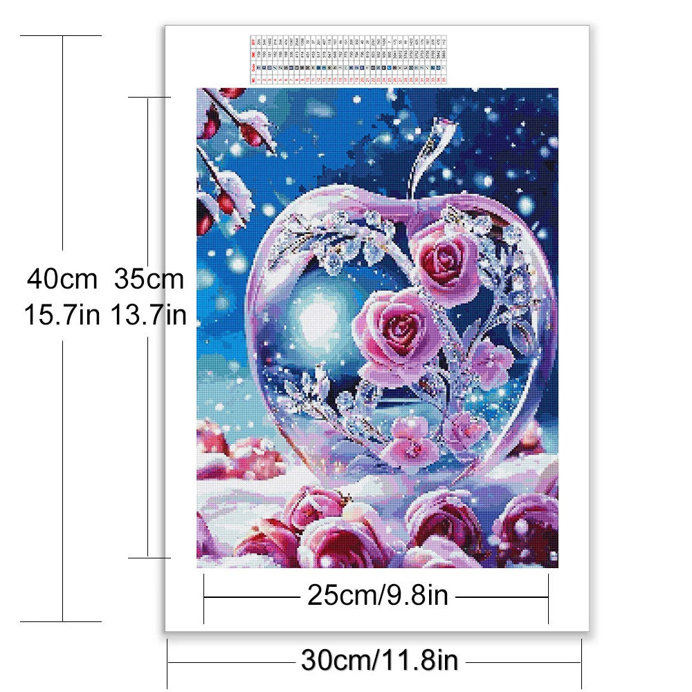 Momoart DIY Diamond Painting - Rose Flower Mosaic Art