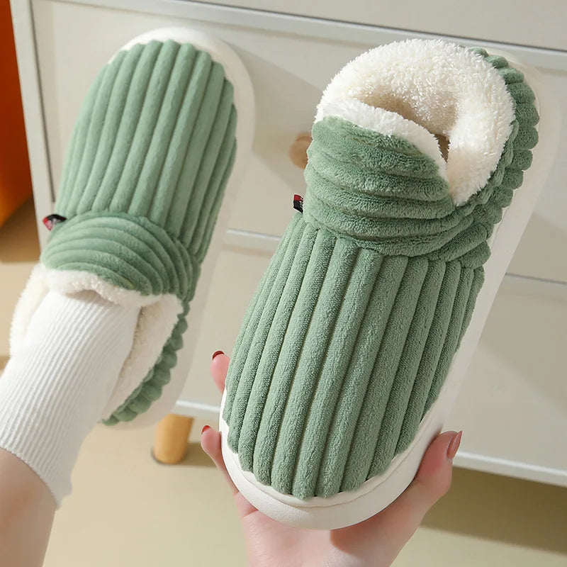 Cozy Plush Winter Slippers for Men