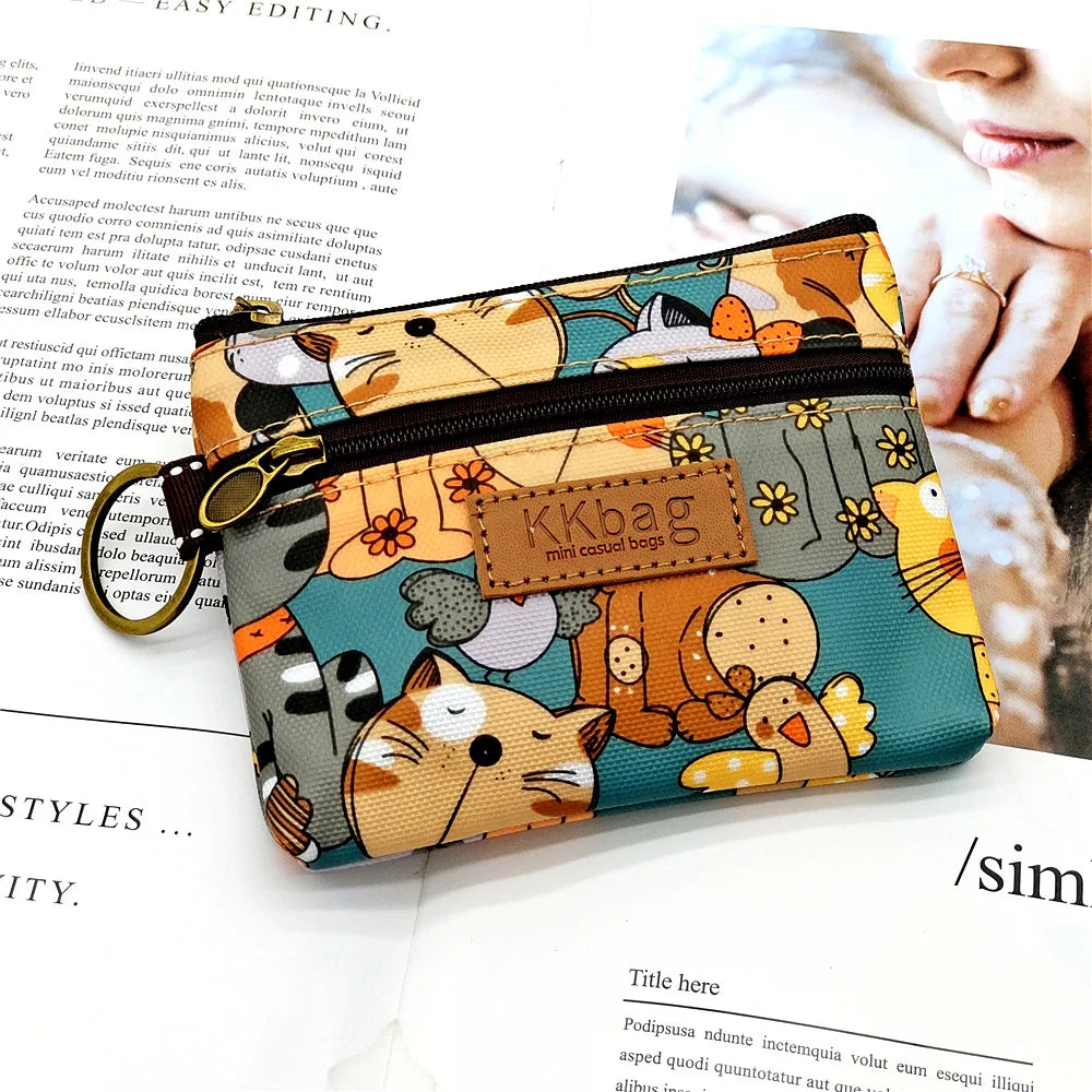 Cute Cartoon Animals Zipper Coin Purse for Women