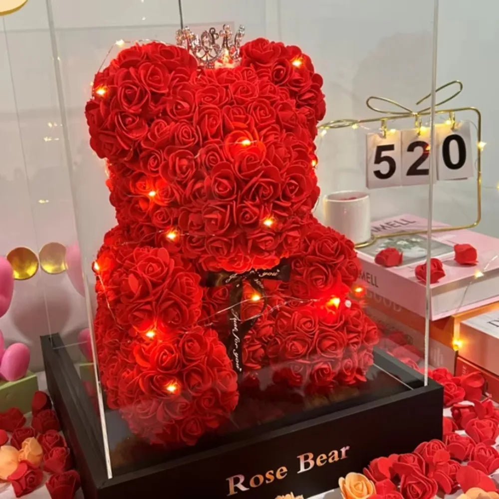 Eternal Rose Teddy Bear - Perfect Gift for Any Occasion