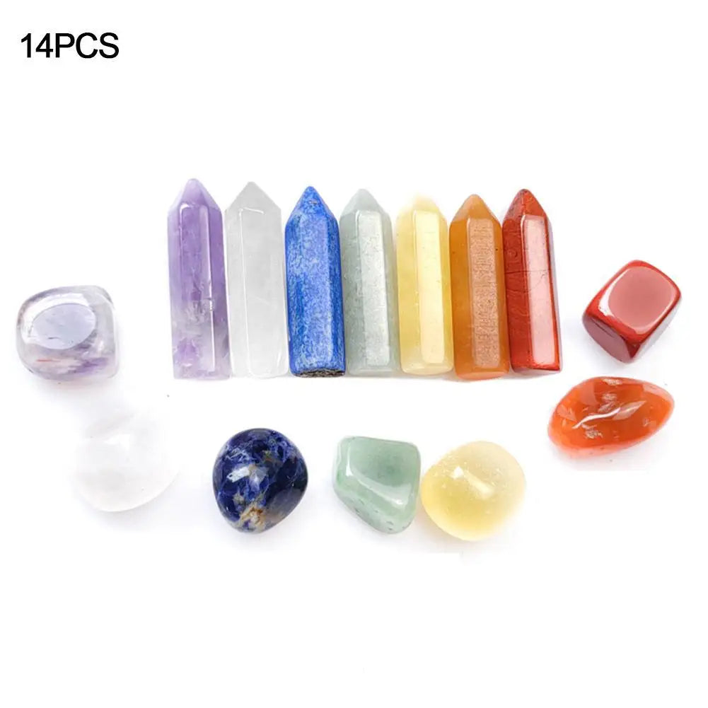 Natural Crystal Gemstone Chakra Healing Set