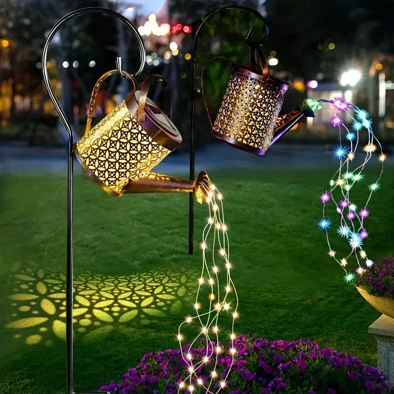 Solar Watering Can Lantern - Outdoor Decorative Light