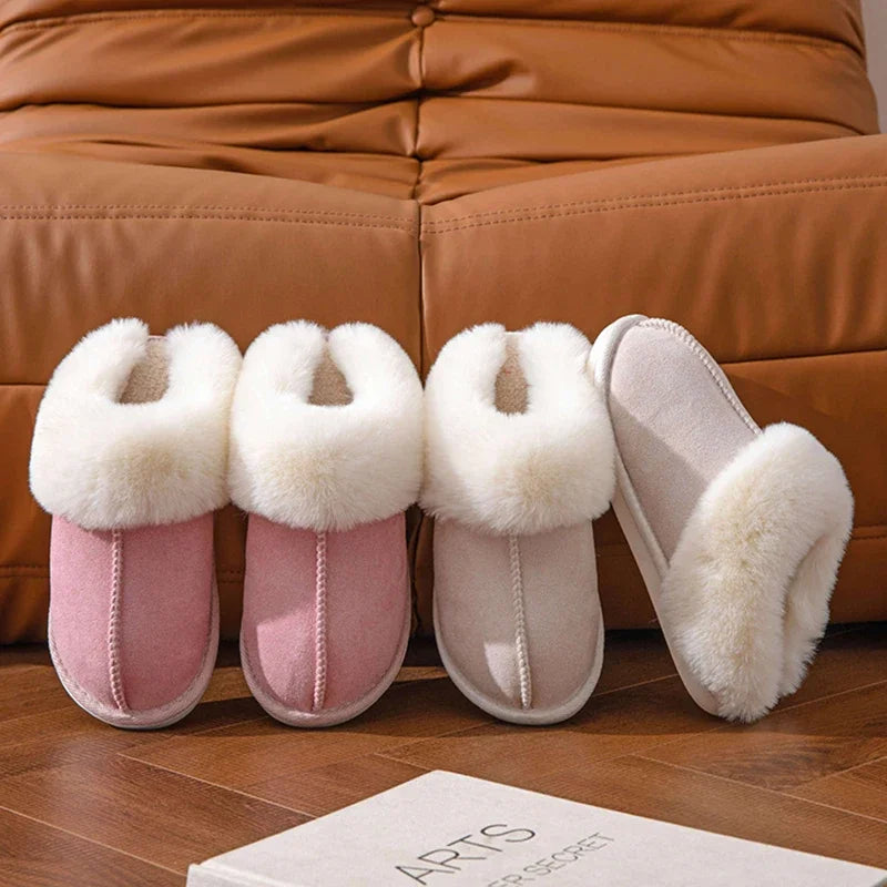 2024 Cozy Faux Fur Slippers for Women - Indoor Comfort Slides