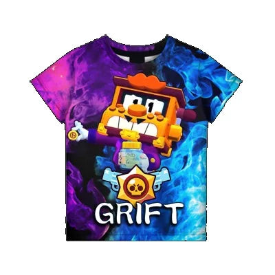 Children Video Game 3D Print Tshirt Boys Clothing T Shirt Star Girls Kids Leon Crow Tops 2024 Shirt Boys Girls