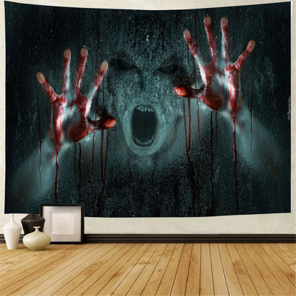 Home Decor Tapestry Ghost Wall Carpet Decoration Devil Bedspread Cushion Halloween Pumpkin Lantern Tapestry 230x180cm tapiz