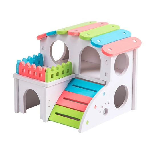 Colorful Hamster Plastic House Nesting Habitat