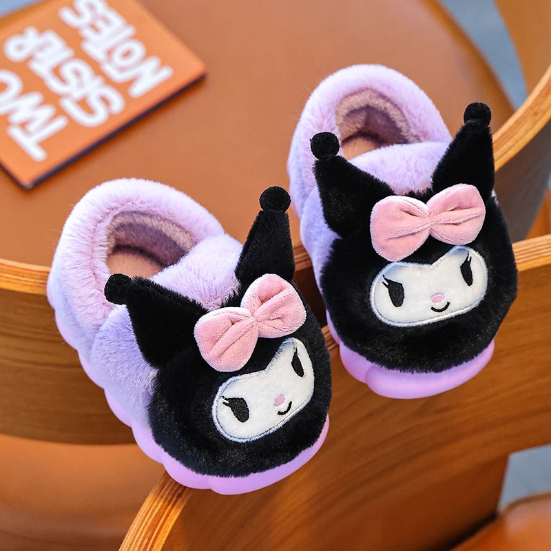 Cute Cartoon Winter Slippers for Kids