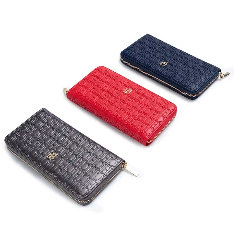 CH Women's Classic Long Wallet - Elegant & Spacious Design