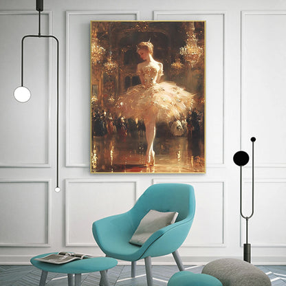 Ballet Dancer Diamond Painting Kit - 5D Ballerina Art