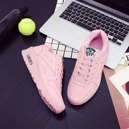 Air Cushion Women’s Fashion Sneakers - Blue & Pink