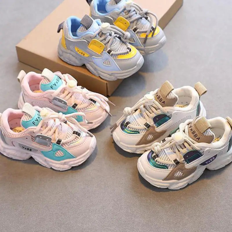 Breathable Mesh Toddler Sneakers for Boys & Girls