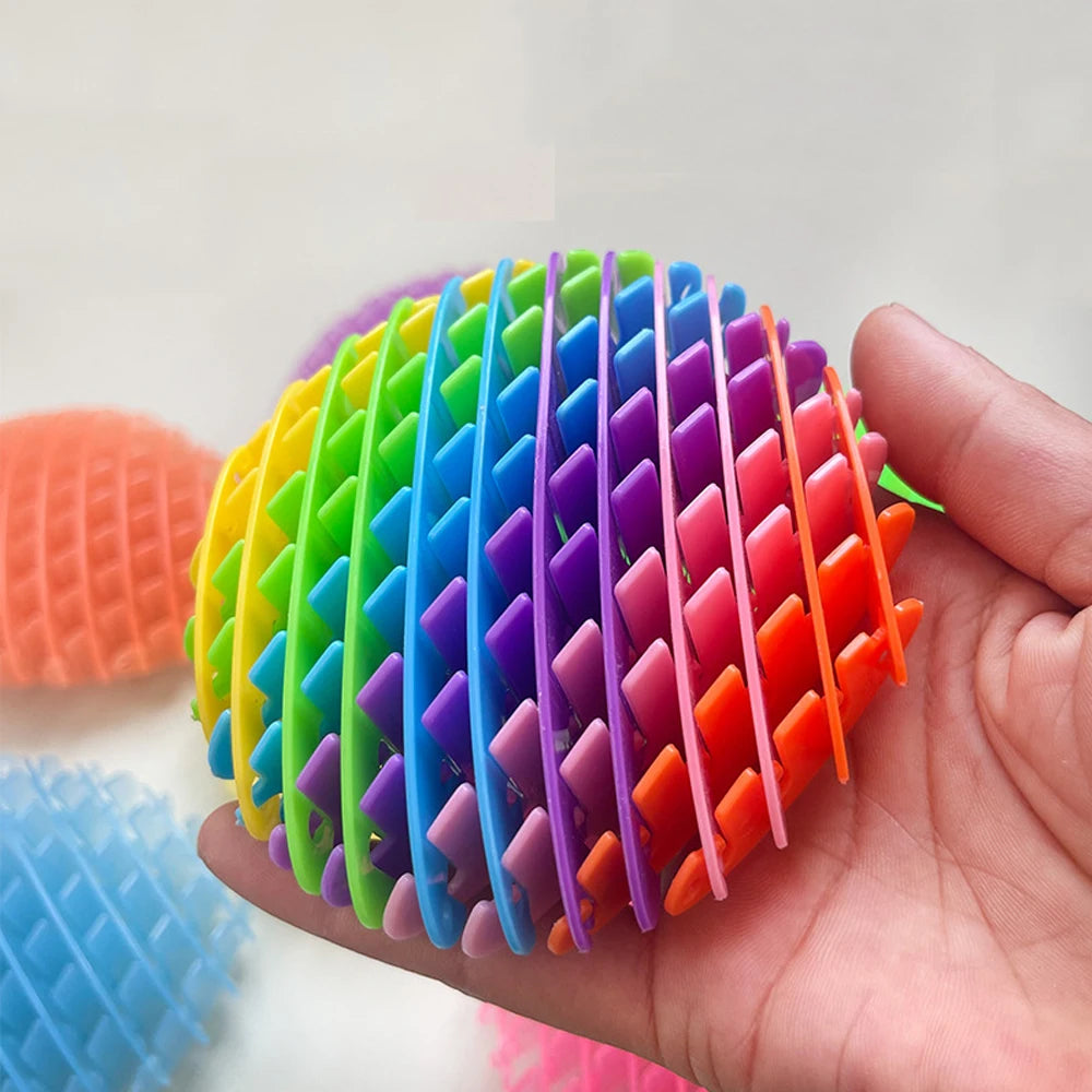 Fidget Worm Toy - 3D Printed Elastic Mesh Puzzle