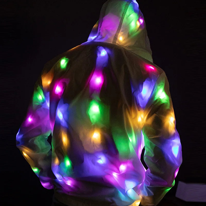 LED Light Up Jacket with Waterproof LED Lights