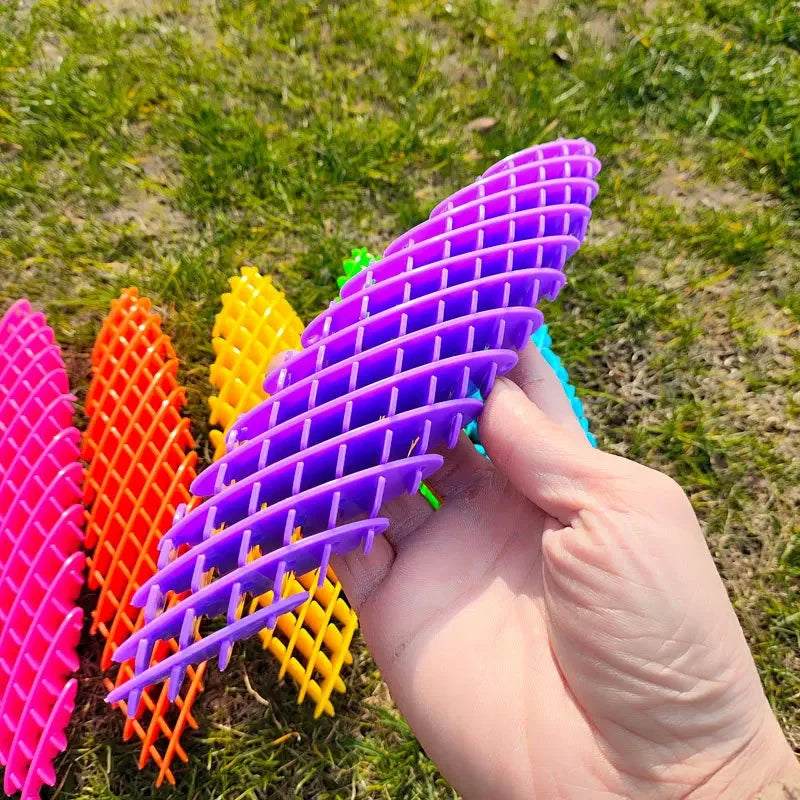 Big Green Worm Shaped Fidget Toy for Stress Relief