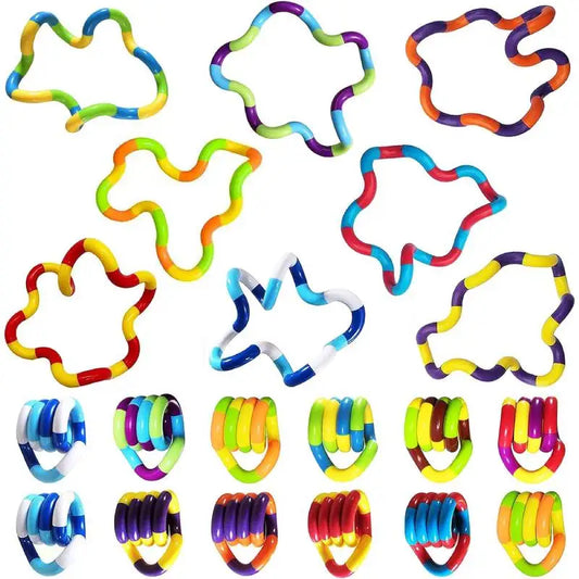 3pcs Twisting Tangle Fidget Sensory Toy Set