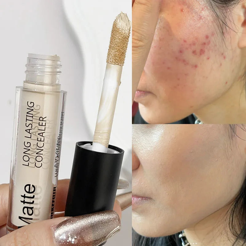 Contouring Face Concealer Makeup Waterproof Lasting Moisturizing Full Coverage Acne Spot Dark Circles Smooth Foundation Cosmetic