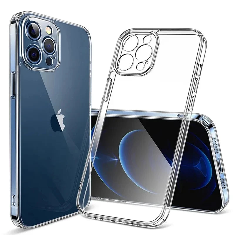 Transparent TPU Silicone Case for iPhone 11-15