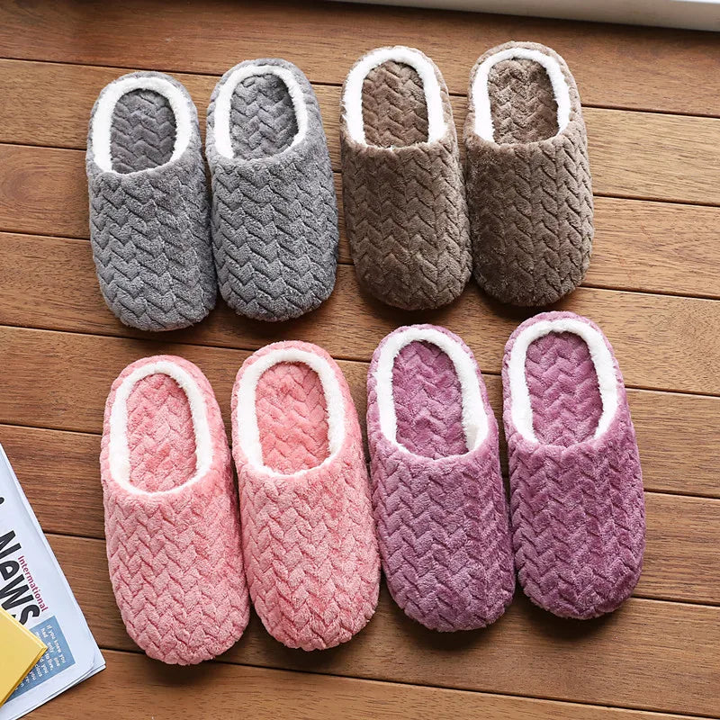 Cozy Fluffy Unisex Home Slippers - Soft & Anti-Slip