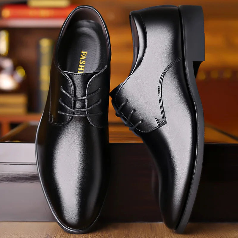 Men's Soft Soled Leather Business Shoes