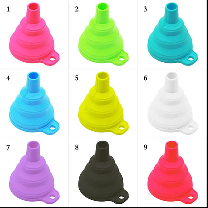 Mini Foldable Silicone Funnel – Collapsible Portable Tool