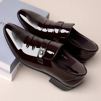 Men's Casual Business Oxford Loafers - Waterproof Leather Shoes