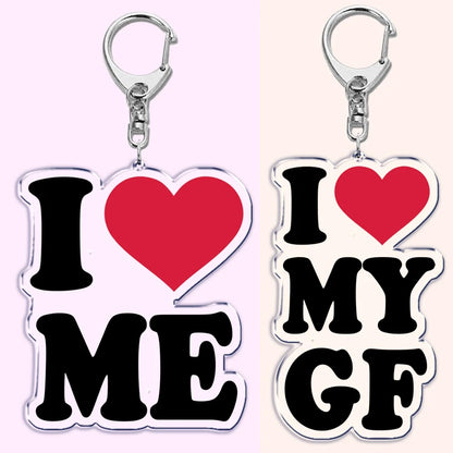 Playful 'I Love Me' Keychain - Perfect Gift for Couples