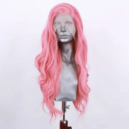 Pastel Pink Body Wave Lace Wig for Women