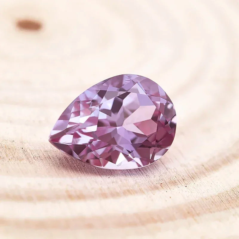 Lab Grown Alexandrite Pear Shape Charms Beads for Jewelry