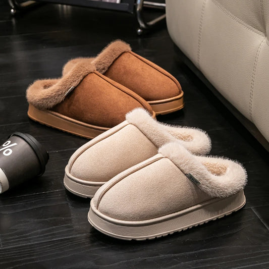 Cozy Fluffy Slippers for Women - Indoor Winter Comfort