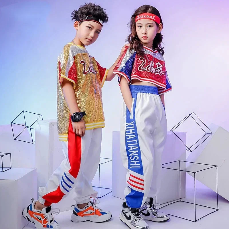 Boys Hip Hop Street Dance Set - Jazz Dance Costume